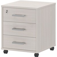 Тумба подкатная Арго АТЛ-03 с замком (ясень шимо, 440х450х580 мм, 3  ящика)