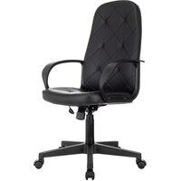 Кресло для руководителя Easy Chair 602PU чёрное (экокожа, пластик)