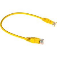Патч-корд витая пара TWT TWT-45-45-0.3-YL cat 5e 0.3 м