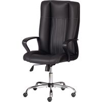 Кресло для руководителя Easy Chair Boston чёрное (экокожа,  металл)