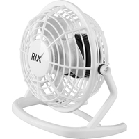 Вентилятор настольный Rix RDF-1500USB белый
