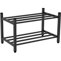 Подставка для обуви Комус Онега-2/50 двухсекционная чёрный муар  510х285х313 мм