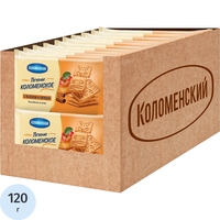 Печенье сахарное Коломенское с яблоком и корицей 120 г (22 штуки в  упаковке)