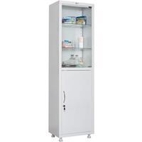 Шкаф медицинский Hilfe МД 1 1657/SG (белый, 570x320x1755 мм)