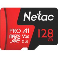 Карта памяти 128 ГБ micro SDXC Netac P500 Extreme Pro UHS-I U3  (NT02P500PRO-128G-R)