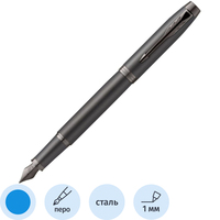 Ручка перьевая Parker IM Professionals Monochrome Titanium цвет чернил  синий, цвет корпуса серый (артикул производителя 2172959)