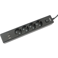 Удлинитель Power Cube 4 розетки + USB 1.9 м с заземлением и выключателем  (PC-7B-2M)