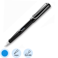 Уценка. Ручка перьевая Lamy 019 Safari цвет чернил синий цвет корпуса  черный (артикул производителя 4000232)