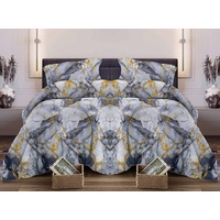 Постельное бельё Lovely textile Мрамор серое (1.5-спальное, бязь)