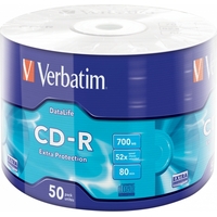 Диск CD-R Verbatim 700 МБ 52x bulk 43787 (50 штук в упаковке)
