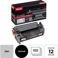 Картридж лазерный Комус 59A CF259A для HP LJ M304/M404/M428 чёрный  совместимый
