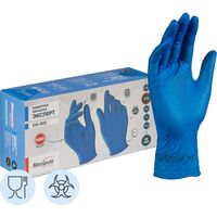 Перчатки КЩС Manipula Specialist Эксперт DG-022 нитриловые неопудренные  особопрочные синие (размер 7-S, 100 штук/50 пар в упаковке)