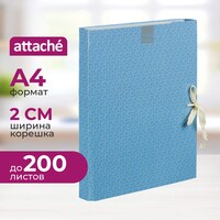 Папка архивная на 2-х завязках Attache Fleur А4 20 мм картон до 200  листов