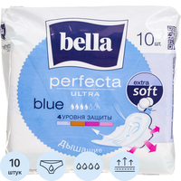 Прокладки женские гигиенические Bella Perfecta Ultra Blue (10 штук в  упаковке)