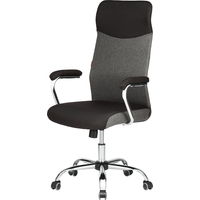 Кресло для руководителя Easy Chair 590 TC серое/чёрное (ткань, металл)