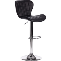 Стул барный TetChair Avionic чёрный/металлик (экокожа, металл)