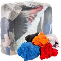 Ветошь трикотажная 60% хлопок цветная 10 кг (размер лоскута 40x60 см)