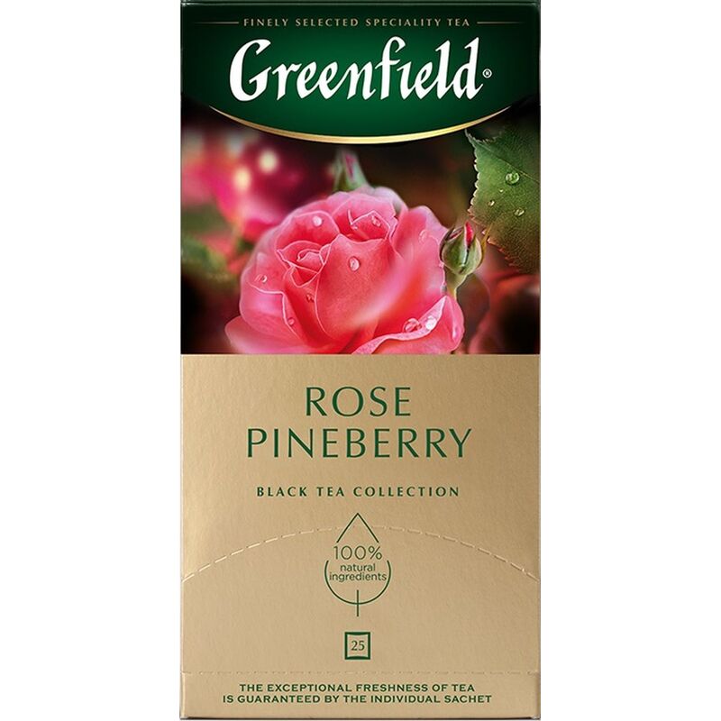 Чай черный Greenfield Rose Pineberry 25 пакетиков (роза, клубника) – выгодная цена – купить товар Чай черный Greenfield Rose Pineberry 25 пакетиков (роза, клубника) в интернет-магазине Комус