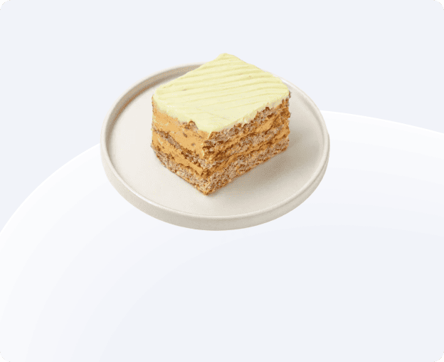 Миндальный с заварным кремом