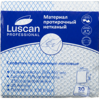 Материал протирочный нетканый Luscan Professional синий (30 листов в  упаковке)