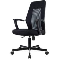 Кресло офисное Easy Chair 225 PTW черное (сетка/ткань, металл)