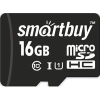 Карта памяти 16 ГБ microSDHC SmartBuy SB16GBSDCL10-01 Class 10