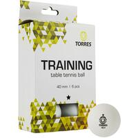 Мяч для настольного тенниса Torres Training 40 мм (6 штук в упаковке)