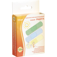 Набор пластырей Leiko plaster Радуга (15 штук в упаковке)