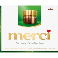 Конфеты шоколадные Merci ассорти с миндалём 250 г