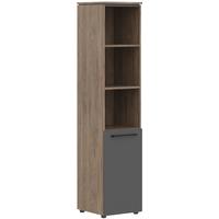Шкаф-колонка для документов Morris Trend MHC42.5 полузакрытый  (антрацит/кария пальмира, 429х423х1956 мм)