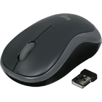 Мышь беспроводная Logitech M185 серо-черная (910-002252)