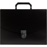 Папка-портфель пластиковая Attache A4 черная (31.7х24 см, 1 отделение)