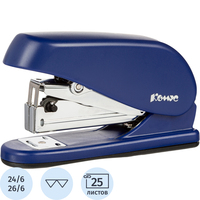 Степлер Комус Light-Force half strip до 25 листов синий  (скобы № 24/6,   26/6, энергосберегающий)