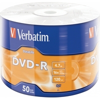 Диск DVD-R Verbatim 4.7 ГБ 16x bulk 43791 (50 штук в упаковке)