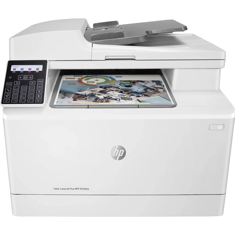 МФУ лазерное цветное HP Color LaserJet Pro M183fw (7KW56A) – купить по выгодной цене в интернет-магазине | 1357211