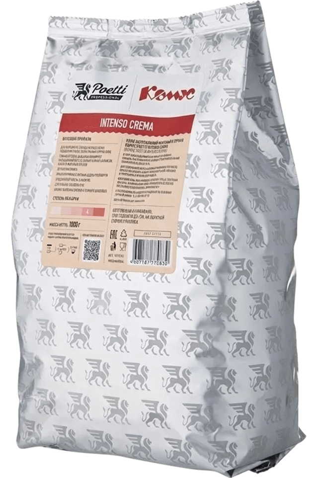Кофе в зёрнах Poetti Комус Intenso Crema 1 кг (пакет)