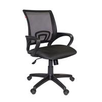 Кресло офисное easy chair 304 lt серое черное сетка ткань пластик