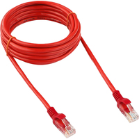 Патч-корд витая пара Cablexpert PP12-3M/R cat 5e 3м