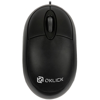 Мышь проводная Oklick 105S черная (400941)