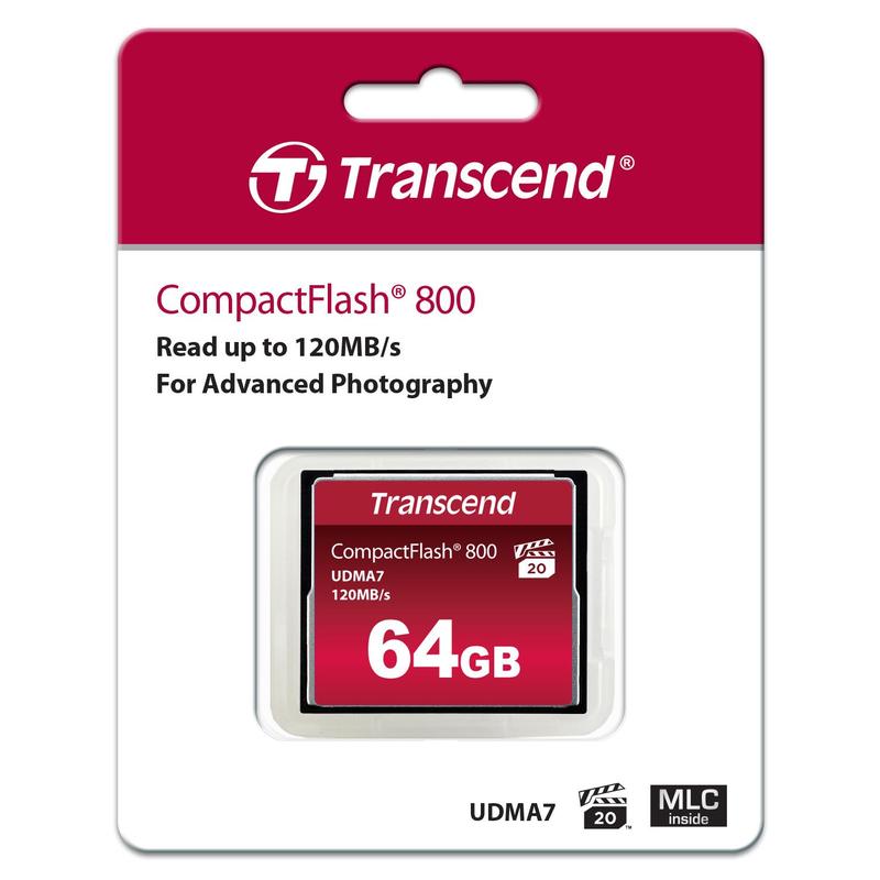 Карта памяти transcend compact flash 64gb