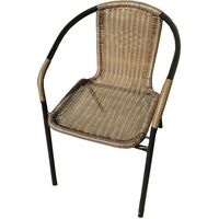 Стул Марсель WR2719 жёлтый/чёрный (искусственный ротанг, сталь)
