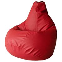 Кресло-мешок Точка роста красный (искусственная кожа)