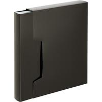 Папка файловая на 80 файлов Комус Line A4 40 мм черная в коробе (толщина обложки 0.7 мм)