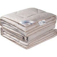 Одеяло евро макси Medsleep Sonora 220x240 см стёганое с кантом бежевое (1014.00260)