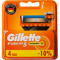 Сменные кассеты для бритья Gillette Fusion Power (4 штуки в упаковке)