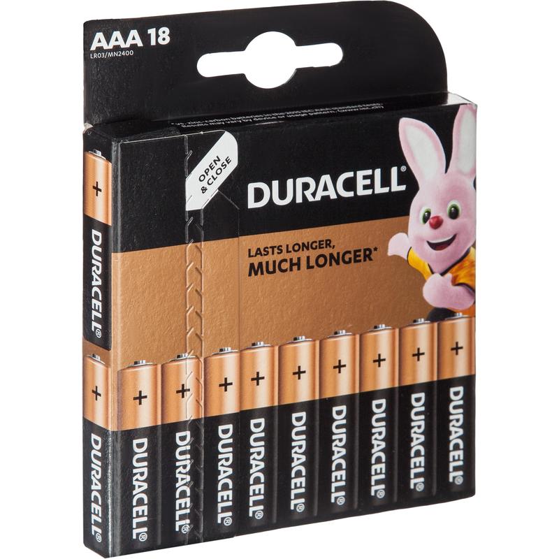 Батарейки aaa duracell basic. Duracell Basic lr03-18bl mn2400 18 шт. Duracell AAA Basic.