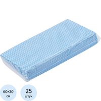 Салфетки хозяйственные SYR вискоза 30x60 см 45 г/кв.м синие (25 штук в   упаковке)