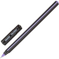 Ручка шариковая Attache Meridian синяя корпус soft touch  (черно-фиолетовый корпус, толщина линии 0.35 мм)