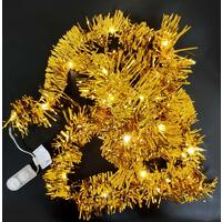 Электрогирлянда 20 LED CR2032 200x7x7 см желтая