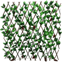 Ограждение декоративное Greengo Виноград 1 секция дерево/пластик 200x75  см